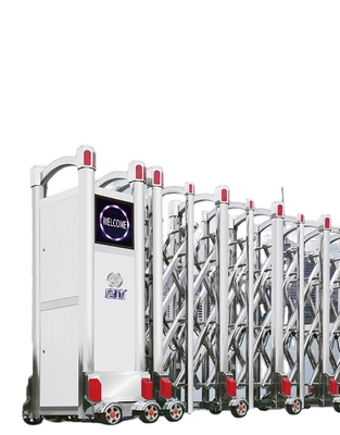Electric Automatic Gate Modern Bending Stainless Steel Shape Driveway Retractable Gate
