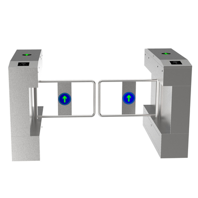 Integrated Automatic Siren 12v Supermarket Exit And Entrance Swing Turnstile Security Post Barrier Gate